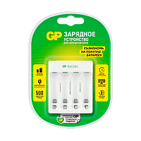 З/У для аккумуляторов GP E411CS-2CR1 4 слота без аккумуляторов (1/5/10)