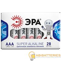 Батарейка ЭРА Super LR03 AAA BOX28 Alkaline 1.5V (28/1120/44800)