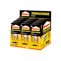 Клей Момент DUO эпоксидный 50г двухкомпонентный шоу-бокс (12/48)