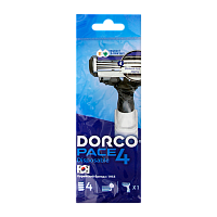 Бритва одноразовая DORCO "PACE4" 4 лезвия 1шт. (1/10)