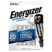 Батарейка Energizer Ultimate FR03 AAA BL4 Lithium 1.5V (4/48)