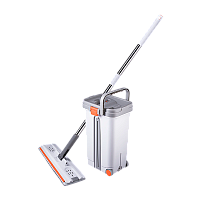Швабра для пола Defender CM-405 141.5см телескопическая с ведром и насадкой 2шт. серый (1/3)