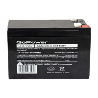 Аккумулятор свинцово-кислотный GoPower LA-1270/security 12V 7Ah клеммы T2/ F2 в картонной упаковке