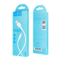 Кабель HOCO X25 USB (m)-Lightning (m) 1м 2.0A ПВХ белый (1/30/300)