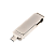 Флеш-накопитель GoPower MODERN 64GB USB3.0 Type-C (m) металл серый (1/500)