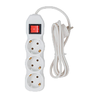 Сетевой фильтр Старт ZV S 3р.С/З 10A 1.5м ПВС 3x0.75мм² с выкл.