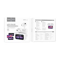 Наушники внутриканальные HOCO EW72 bluetooth 5.4 с микр. сенсорный экран белый (1/14/140)