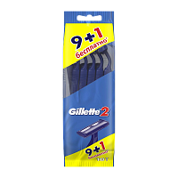 Бритва Gillette 2 лезвия пластиковая ручка 10шт. (1/12/72)