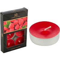 Свечи чайные KUKINA RAFFINATA "Сладкая малина" 6шт. (1/18)