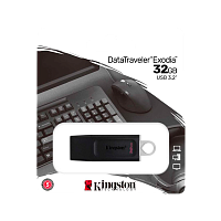 Флеш-накопитель Kingston DataTraveler Exodia 32GB USB3.2 пластик черный белый