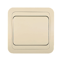 Выключатель Makel Mimoza 1-клав.10A пластик проходной кремовый 25005