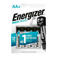 Батарейка Energizer MAX Plus LR6 AA BL4 Alkaline 1.5V (4/96)