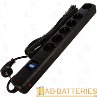 Сетевой фильтр Smartbuy SBSP 6р.С/З 16A 5.0м черный