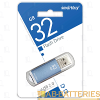 Флеш-накопитель Smartbuy V-Cut 32GB USB2.0 пластик синий