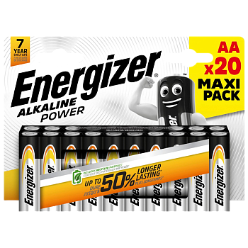 Батарейка Energizer Alkaline power LR6 AA BL20 Alkaline 1.5V (20/120)
