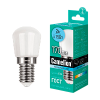 Лампа светодиодная Camelion T26 E14 2W 4500К 207-244V для холодильника матовая