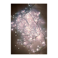 Гирлянда Космос "Мишура" 300LED 3м 8 режимов очень яркая белый теплый (1/48)