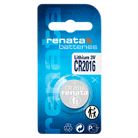 Батарейка Renata CR2016 BL1 Lithium 3V (10/300/2400) 