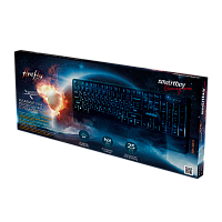 Клавиатура проводная Smartbuy 325 Firefly классическая USB 1.5м черный (1/10) 