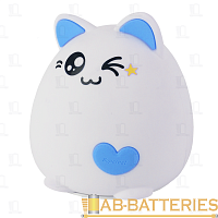 Ночник ЭРА NLED-413 1W 220V на основании рег.ярк./цвета синий (1/30/60)