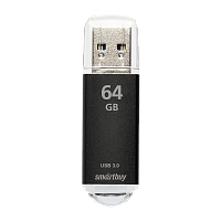 Флеш-накопитель Smartbuy V-Cut 64GB USB3.0 пластик черный 