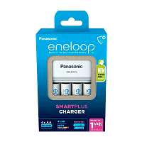 З/У для аккумуляторов Panasonic eneloop Smart-Quick Charger AA/AAA 4 слота +4AA 2000mAh (1/4)