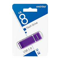 Флеш-накопитель Smartbuy Quartz 8GB USB2.0 пластик фиолетовый