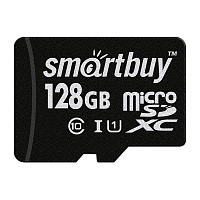 Карта памяти microSD Smartbuy 128GB Class10 UHS-I (U1) 90 МБ/сек без адаптера