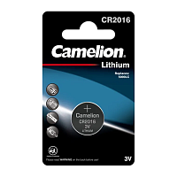 Батарейка Camelion CR2016 BL1 Lithium 3V (1/10/1800)