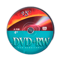 Диск DVD-RW VS 4.7GB 4x 10шт. cake box