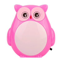 Ночник Camelion NL-243 "Сова" 220V в розетку ассорти (1/24/96)