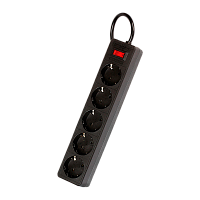 Сетевой фильтр Smartbuy SBSP 5р.С/З 10A 5.0м черный (1/35)