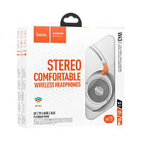 Наушники полноразмерные HOCO W43 bluetooth 5.2 с микр. белый (1/32)