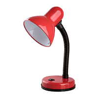 Светильник настольный Camelion KD-301 40W 230V E27 на основании красный (1/12)