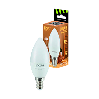 Лампа светодиодная Фаzа C37 E14 12W 3000К 220-240V свеча (1/10/100)