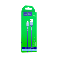 Кабель HOCO X65 USB (m)-Lightning (m) 1м 2.4A TPE синий (1/31/310)