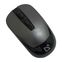 Мышь беспроводная Defender MM-605 классическая USB серый (1/40)