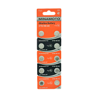 Батарейка Minamoto G2/LR726/LR59/396A/196 BL10 Alkaline 1.5V (10/200/10000)