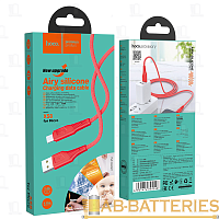 Кабель HOCO X58 USB (m)-microUSB (m) 1м 2.4A силикон красный (1/22/220)
