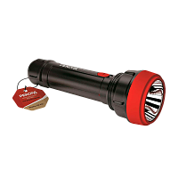Фонарь туристический Рекорд PM-450 от аккумулятора черный красный (1/6/48)