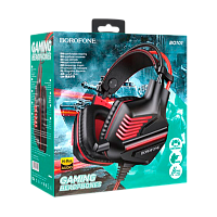 Наушники полноразмерные Borofone BO101 с микр. игровые красный (1/30) 