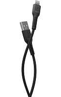 Кабель MORE CHOICE K16i USB (m)-Lightning (m) 1м 2.0A TPE черный