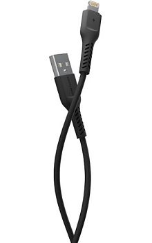 Кабель MORE CHOICE K16i USB (m)-Lightning (m) 1м 2.0A TPE черный