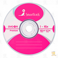 Диск DVD-R SmartTrack Full Ink Printable 4.7GB 16x 100шт. (100/600)