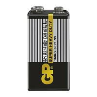 Батарейка GP Supercell Крона 6F22 Shrink 1 Heavy Duty 9V (1/10/500) R