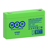 Аккумулятор свинцово-кислотный WBR GP690 6V 9Ah