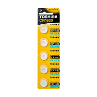 Батарейка Toshiba CR1620 BL5 Lithium 3V (5/100/12000)