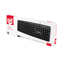 Клавиатура проводная Smartbuy 210 ONE классическая USB 1.5м черный (1/20)