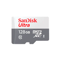 Карта памяти microSD SanDisk Ultra Light 128GB Class10 UHS-I (U1) 100 МБ/сек без адаптера