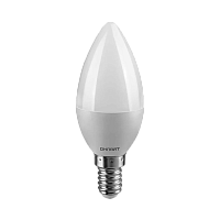 Лампа светодиодная ОНЛАЙТ Свеча 8W Е14 OLL-C37-8-230-2.7K-E14-FR теплый свет